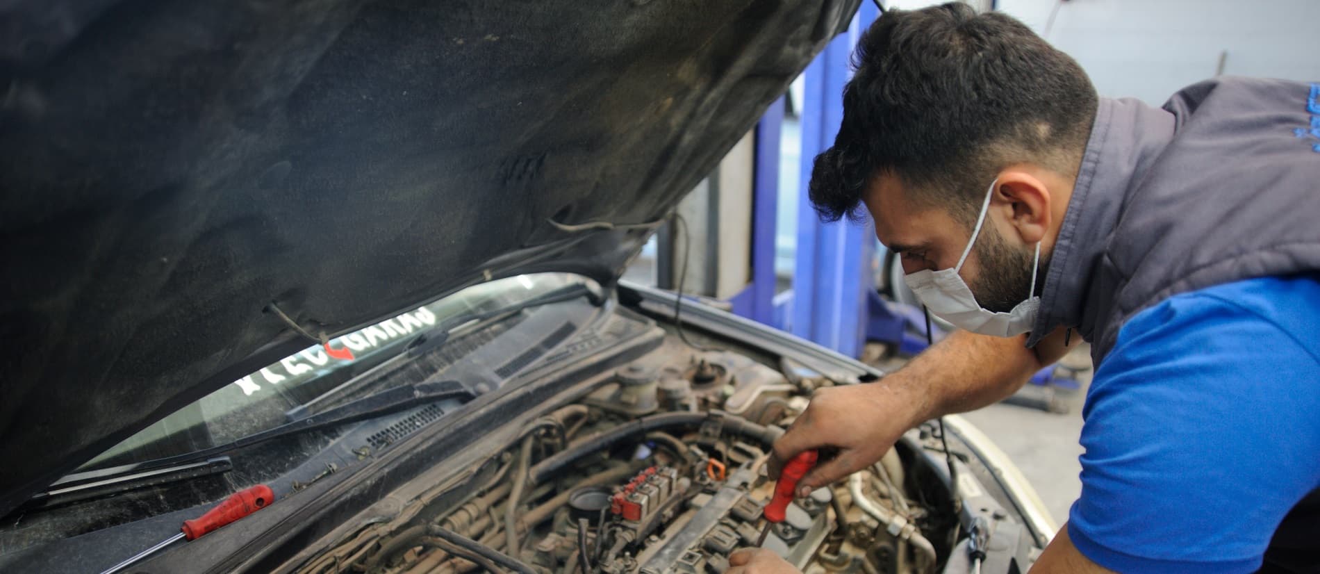 Cömert Otomotiv çalışma alanı
